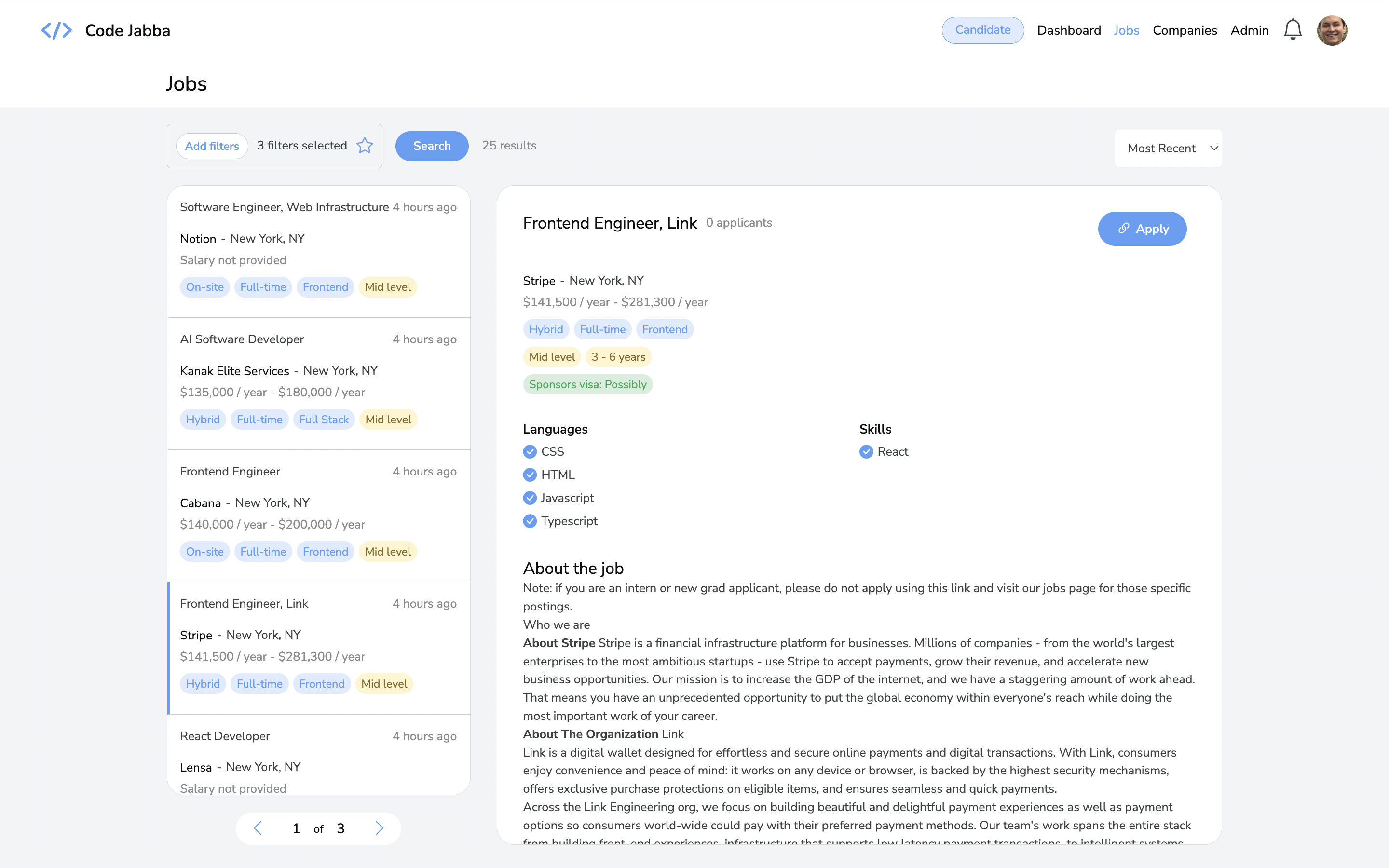 The job board for software engineers preview